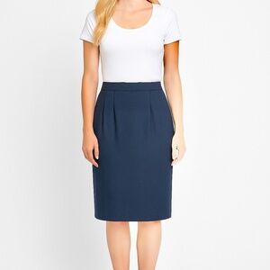 💙 Valerie Stevens Navy Pencil Skirt – Size 10